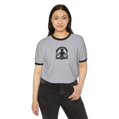 STOP DJ IN THE MIX Unisex Cotton Ringer T-Shirt