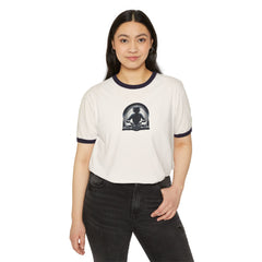 STOP DJ IN THE MIX Unisex Cotton Ringer T-Shirt