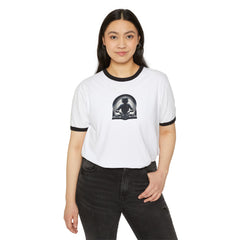 STOP DJ IN THE MIX Unisex Cotton Ringer T-Shirt
